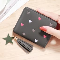 2026 NEW Spring Summer Wallet Women Ladies Mini Tassel Wallets Cute Short Zipper Lovely Pu Leather Coin Purse Female Hand Wallet