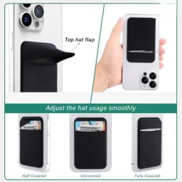 Fashion Elastic Cloth Phone Card Holder Adhesive Sticker Pocket Wallet Case for Mobile Credit ID Card and Money Bag Storage