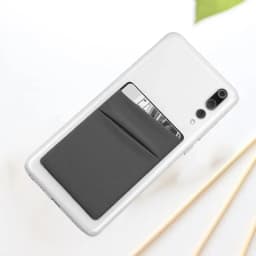 Fashion Elastic Cloth Phone Card Holder Adhesive Sticker Pocket Wallet Case for Mobile Credit ID Card and Money Bag Storage