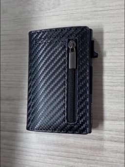 Magnetic Credit Card Holder Luxury Men Wallet Rfid Blocking Pop Up Minimalist Wallet Leather Bank Cardholder Case Vallet for Men