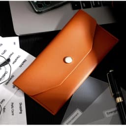 Ultra-thin Cash Envelope Wallet Wear-resistant PU Leather Money Binder Organizer Waterproof Pouch Name Card Holder Male Female