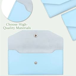 Ultra-thin Cash Envelope Wallet Wear-resistant PU Leather Money Binder Organizer Waterproof Pouch Name Card Holder Male Female