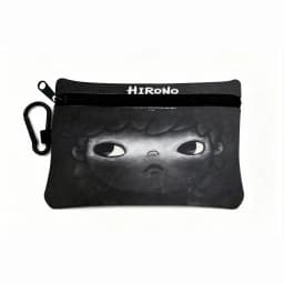 H-Hirono Mysterious-Artistic Oxford Coin Wallet Detachable Carabiner Hook Compact Storage Bag For Outdoor Shopping Accessory