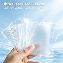 66x91mm Clear Card Sleeves 100/300Pcs Transparent Card Protector Anti-scratch Dustproof Storage Bags For Collectible Game Cards