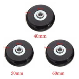 2Pcs Replace Wheels With Screw For Travel Luggage Suitcase Wheels Axles Repair Kit 40/45/50/60mm Silent Caster Wheel Repair