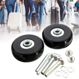 2Pcs Replace Wheels With Screw For Travel Luggage Suitcase Wheels Axles Repair Kit 40/45/50/60mm Silent Caster Wheel Repair