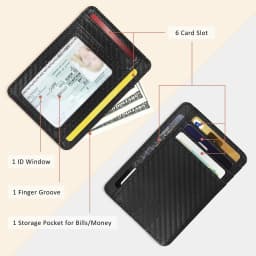 Slim Minimalist Front Pocket RFID Blocking Wallets for Men and Women
