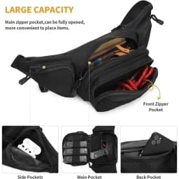 Packs for Men Nylon Shoulder Hiking Tactical Multi-function Waist Pack Fanny Mobile Phone Bag Sports High-capacity Waist Bag