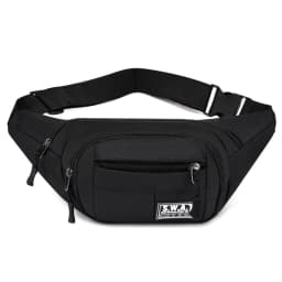 New Four Zipper Multi Layer Men's Waist Bag Outdoor Leisure Sports Women's Chest Bag Travel Mobile Wallet