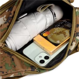 New Four Zipper Multi Layer Men's Waist Bag Outdoor Leisure Sports Women's Chest Bag Travel Mobile Wallet
