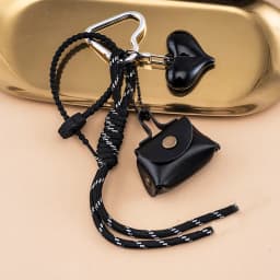 PU Leather Maillard Rope Keychain Woven Rope Handmade Braided Rope Car Keyrings English Letter Style Love Rope Bag Charm