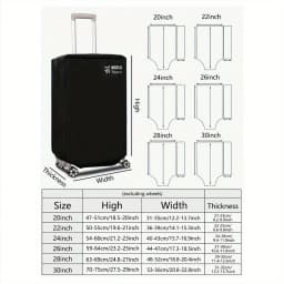 1PC Non-woven Luggage Cover Dustproof Trolley Suitcase Wear-resistant Rolling Anti-scratch Luggage Protector Cover