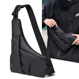 1pc Anti-Theft Triangle cross Bag with Adjustable Strap - Casual Chest Bag for Men,Ideal for Outdoor Activities,Commuting,Travel