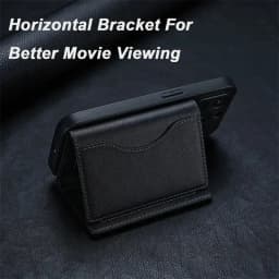 Powerful Magnetic Leather Wallet Magsafe for IPhone 16 15 Pro Max for IPhone 15 14 Pro Card Holder Phone Pouch Protective Case