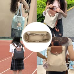 Felt Purse Organizer Insert with Multi Pockets, Bag-in-Bag Liner for Handbags & Backpacks, Travel Makeup Storage Bag