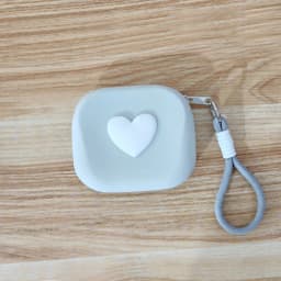 1pc Love Heart Storage Bag Silicone Coin Purse Wallet with Weaving Lanyard Portable Data Cable Earphone Organizer Key Pouch