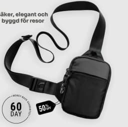 Fashionable Mini Crossbody Bag for Men with Stainless Steel Lock RFID Anti-Theft Mobile Phone Single Shoulder Bag