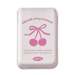 Korean Cute Bow MagSafe Wallet Magnetic Card Holder for iPhone 17 16 15 14 Pro Max PU Leather Pocket Phone Bag Accessory INS
