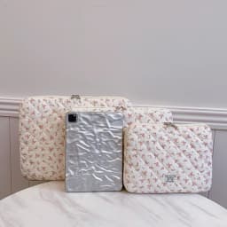 For 11 Inch 14 Inch 15 Inch Computer 1 Pc Chic Flower Print Quilted Laptop Bag Protection Case Laptop Sleeve Computer Bag