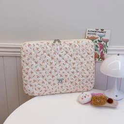 For 11 Inch 14 Inch 15 Inch Computer 1 Pc Chic Flower Print Quilted Laptop Bag Protection Case Laptop Sleeve Computer Bag
