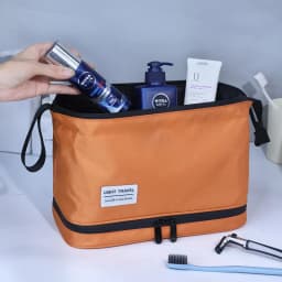 Dry and Wet Separation Men's Toiletry Bag Business Trip Portable Cosmetics Storage Bag High Value Cosmetic Bag