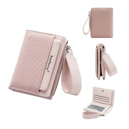 Baellerry Fashion Zipper Wallets Buckle Coin Purse Hand Women's Short Wallet Bifold Multi-slot Card Holder