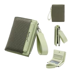 Baellerry Fashion Zipper Wallets Buckle Coin Purse Hand Women's Short Wallet Bifold Multi-slot Card Holder