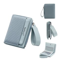 Baellerry Fashion Zipper Wallets Buckle Coin Purse Hand Women's Short Wallet Bifold Multi-slot Card Holder