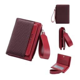 Baellerry Fashion Zipper Wallets Buckle Coin Purse Hand Women's Short Wallet Bifold Multi-slot Card Holder