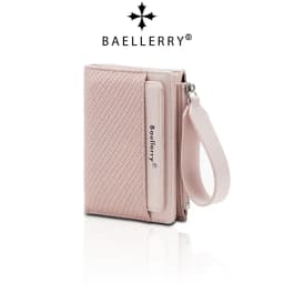 Baellerry Fashion Zipper Wallets Buckle Coin Purse Hand Women's Short Wallet Bifold Multi-slot Card Holder