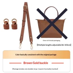 Leather Bag Shoulder Strap for Longchamp Terra Short Handle Small Bag Modification Without Punching Strap Bag Accessories