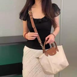 Leather Bag Shoulder Strap for Longchamp Terra Short Handle Small Bag Modification Without Punching Strap Bag Accessories