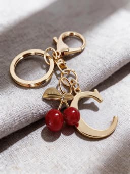 Premium Gold Elegant Letter Keychain, A-Z Alphabet 3D Pendant, Red Heart Accessory, Fashionable Silver Key Chain Ring, Bag/Backp