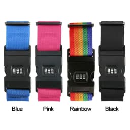 Adjustable Luggage One Word Packing Luggage Belt Portable Flexible Safe Travel Essential Luggage with Luggage Accessories