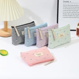 Instagram Style Canvas Makeup Bag Printed Women's Portable Student Pencil Case Travel Storage Toiletries Bag