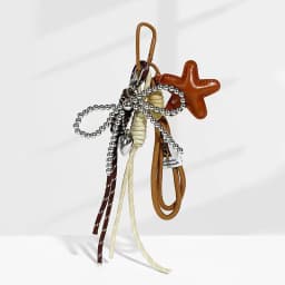 Trendy Bag Hanging Charm Bowknot Star Key Ring Versatile Keychain Pendant Exquisite Backpack Decoration Accessories Gifts