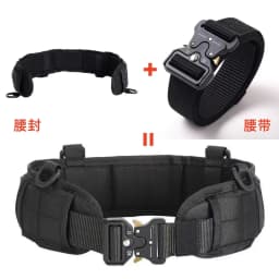 Tactical Belt Set Quick Release Metal Buckle Military Belt Adjustable Nylon Eva Padded Belt Set For Training Outdoor & Hunting 