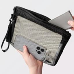 Fashion Lightweight Mesh Storage Bag With Zipper Solid Color Cosmetic Bag Multifunctional Polyester Makeup Pouch Makeup Storage