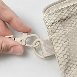 Fashion Lightweight Mesh Storage Bag With Zipper Solid Color Cosmetic Bag Multifunctional Polyester Makeup Pouch Makeup Storage