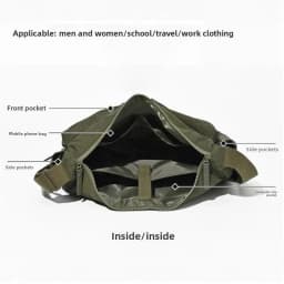 Top Quality Thickened Casual Messenger Bag, Single Shoulder Bag Large Capacity Laptop Bag, Multi Pocket Sports Bag for Men Women