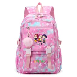 New KPop Demon Hunters Print Student Backpack Mochilas Large Capacity Teenagers Student Schoolbag Women's Travel Laptop Bagpack
