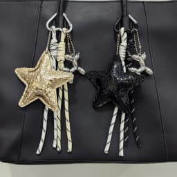 New Leather Star Bag Charm Cute Balloon Dog Decorative Keychain Fashion Braided Rope Bag Hanging Accessorie