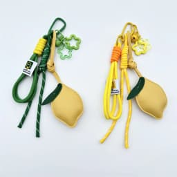 Cute Fruit Keychain Cartoon Lemon PU Leather Bag Pendant Birthday Gifts Car Keyring