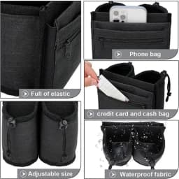 Luggage Cup Set Travel Portable Drink Cup Set Multifunctional Storage Luggage Case Hands-free Milk Tea Coffee Cup Set