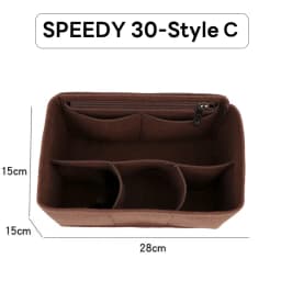 Detachable Felt Purse Insert Organizer for Luxury Handbag Speedy 25 30 35 Makeup Bag Shaper Liner Travel Inner Pouch