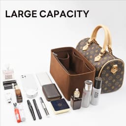 Detachable Felt Purse Insert Organizer for Luxury Handbag Speedy 25 30 35 Makeup Bag Shaper Liner Travel Inner Pouch