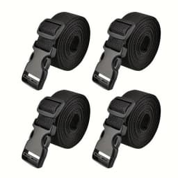 4pcs Adjustable Luggage Straps, Reusable Nylon Fasteners for Suitcase, Travel Packing, Bike Rack, Tent, Backpack, Cargo Securing
