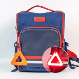 Reflective Pendant for School Bags, Triangle Safety Reflector, Student Safety Hanging Tag for Night Walking and Cycling