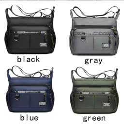 Men's Cross-Body Bag with Multi-Layered Pockets, Adjustable Shoulder Strap, Business Single-Shoulder Bag