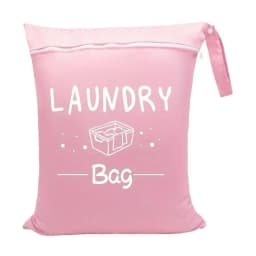 4 Colors Waterproof Travel Laundry Bag Wet Dry Organizer Pouch with Zipper Hanging Strap Portable Storage Bag